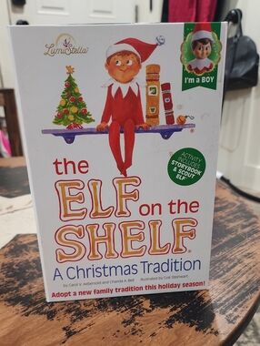 The Elf On The Shelf A Christmas Tradition Book & Elf Boy Box Set New